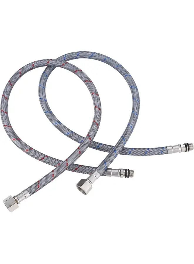 24 Inch Braided Faucet Supply Line 2 Pack cUPC Bathroom Kitchen Sink Hose - Image 1